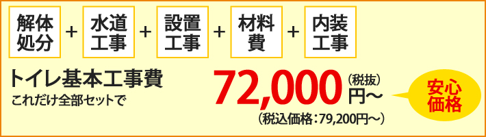 すべてコミコミ安心価格